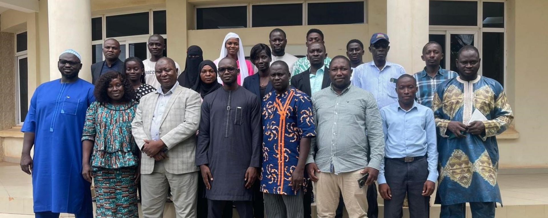 Government officials posing