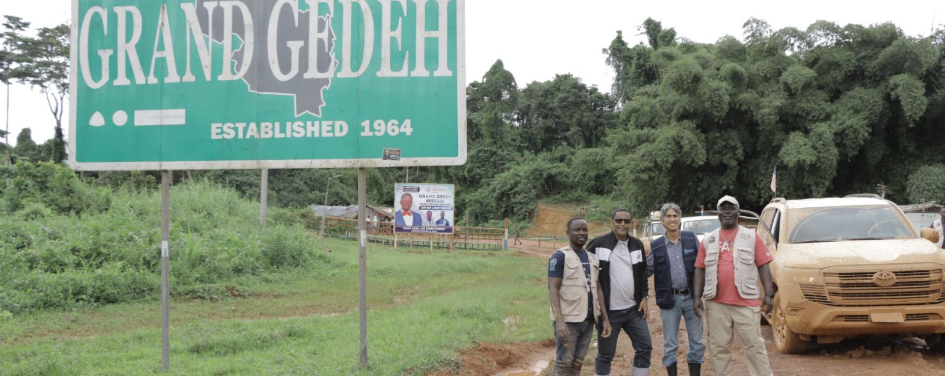Surveyers in field