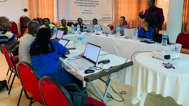 Government officials and 50x2030 team at a workshop