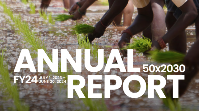 50x2030 annual report cover
